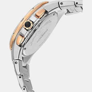 Coutura Men Solar Brown Dial Analog Stainless Steel Watch SSC788P9