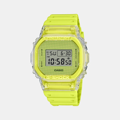 G-Shock Men Quartz Yellow Dial Digital Resin Watch G1360