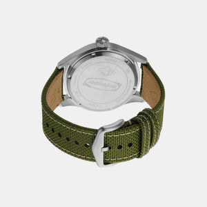 Defender Men Solar Black Dial Analog Nylon Watch FS5977