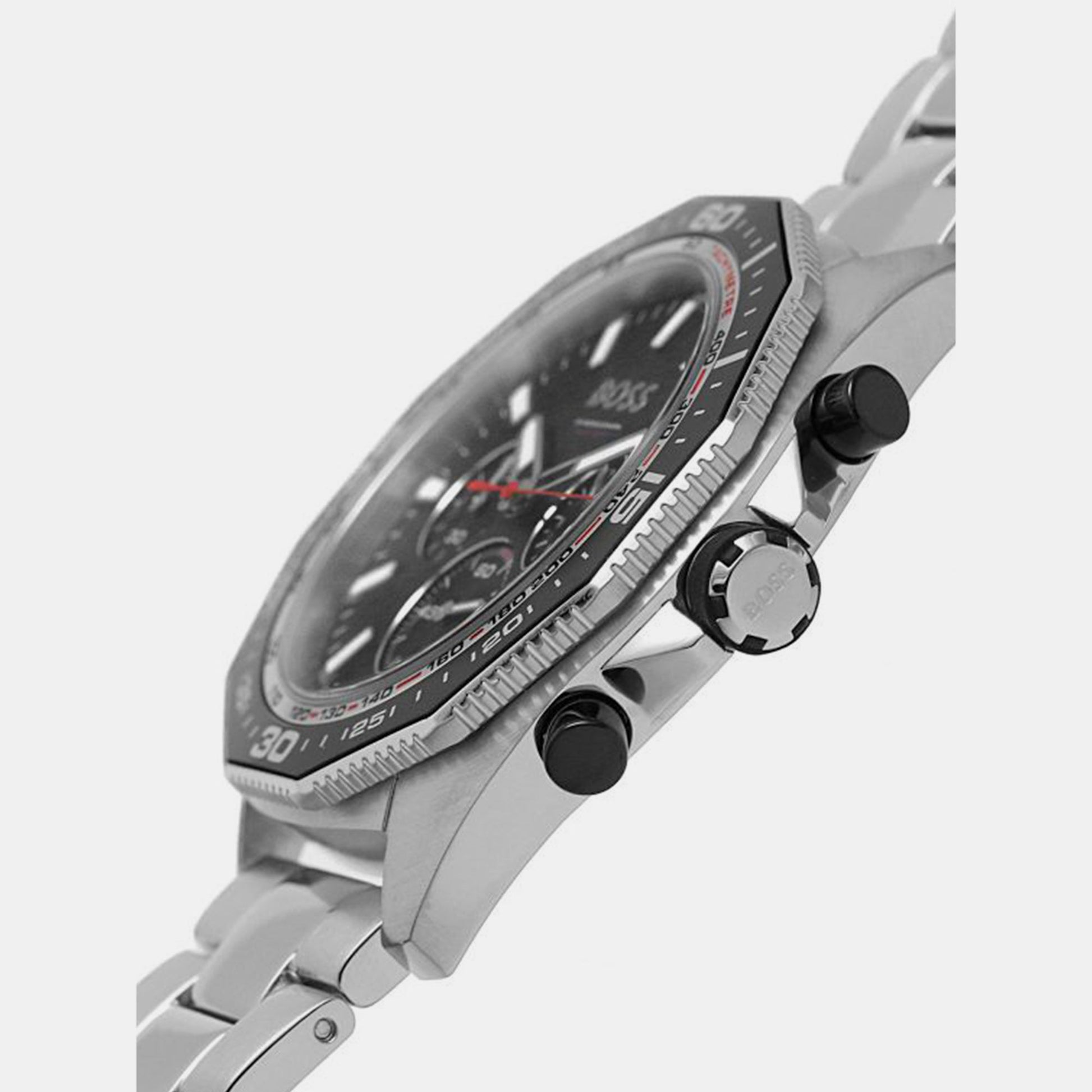 Energy Men Quartz Black Dial Chronograph Stainless Steel Watch 1513971