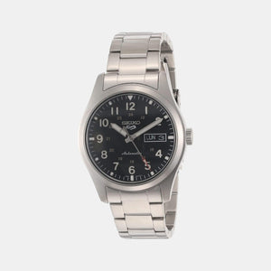 5 Sports Men Automatic Black Dial Analog Stainless Steel Watch SRPG27K1