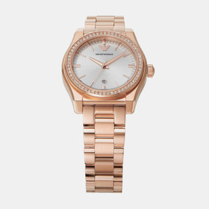 Federica Women Quartz Silver Dial Analog Stainless Steel Watch AR11558