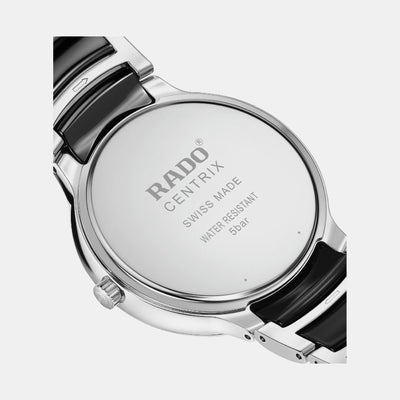Centrix Unisex Quartz Black Dial Analog Ceramic Watch R30021712