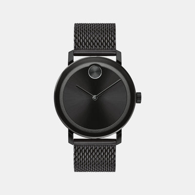 Bold Evolution Men Quartz Black Dial Analog Stainless Steel Watch 3600792
