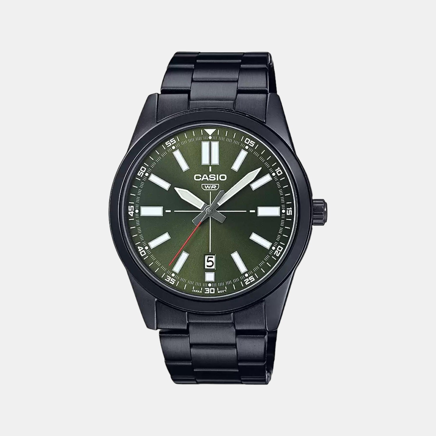 Enticer Men Quartz Green Dial Analog Stainless Steel Watch A1942