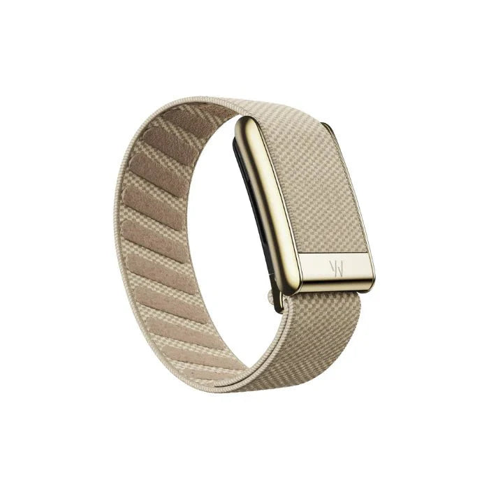 Whoop 5.0 Superknit Luxe Dune with Gold Band (12 Month Peak Subscription Included)