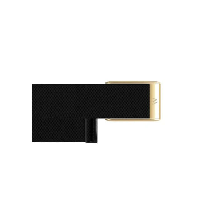 Whoop 5.0 Superknit Luxe Obsidian with Gold Band (12 Month Peak Subscription Included)