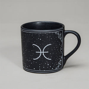 Black - Ceramic Sunsign Theme Coffee Mug Pisces (350ml)