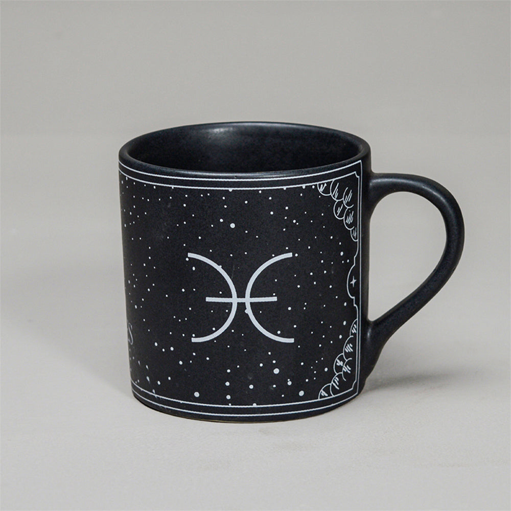 Black - Ceramic Sunsign Theme Coffee Mug Pisces (350ml)