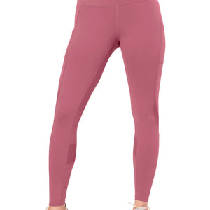 Flaunt Panelled High Rise Active Leggings - Heather Rose