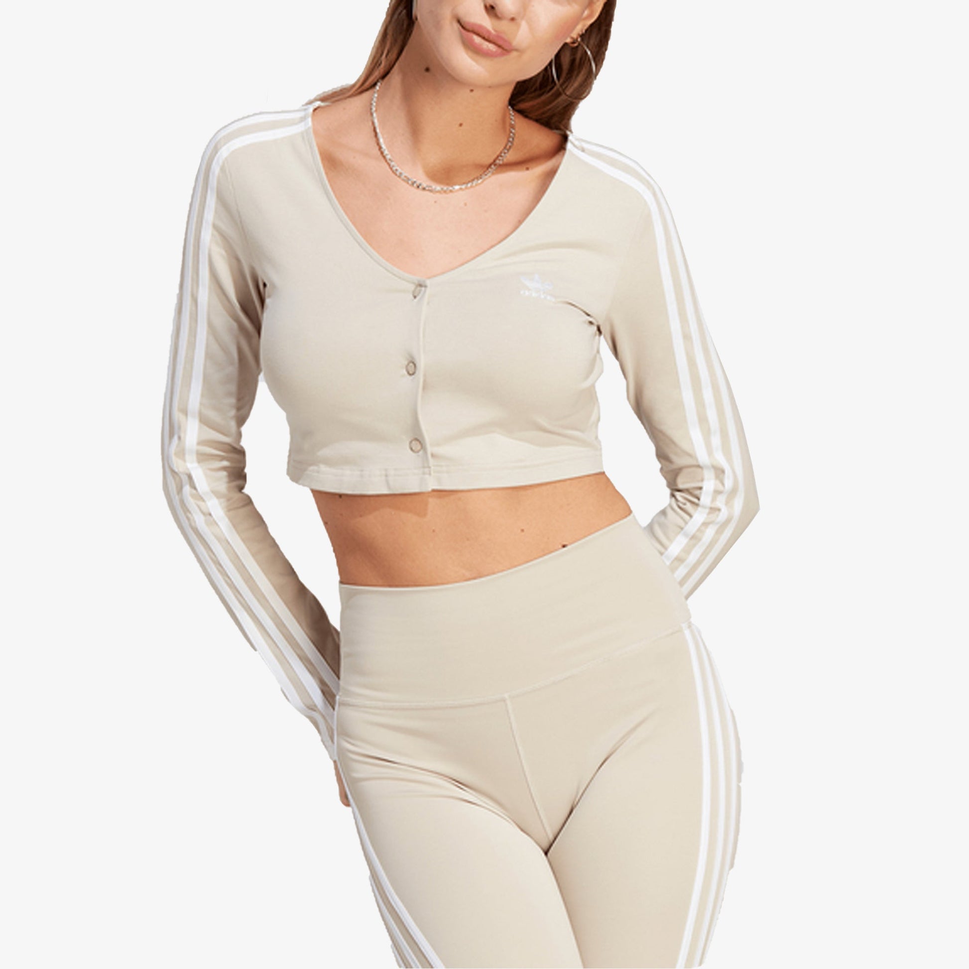 Adidas Originals | BUTTON LS  { WONDER BEIGE