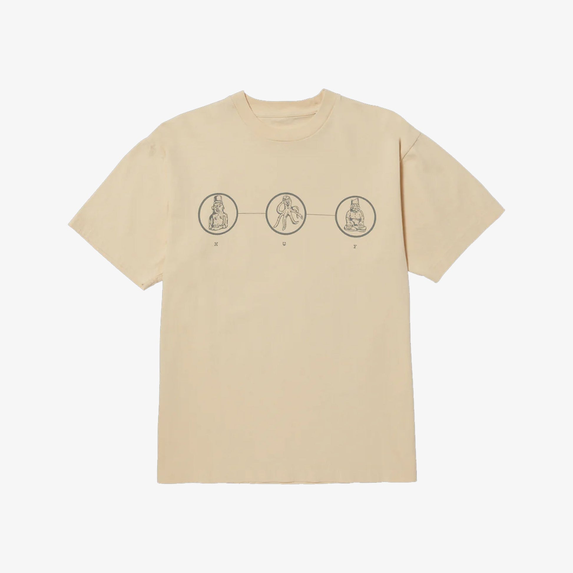 HUF | DIAGRAM DRAWING #1 T-SHIRT  { WHEAT