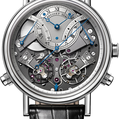 Breguet Tradition 7077 Skeleton Dial Black 44 MM Watch for Men