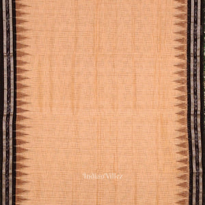 Peach Colour Jharana Maniabandha Cotton Saree