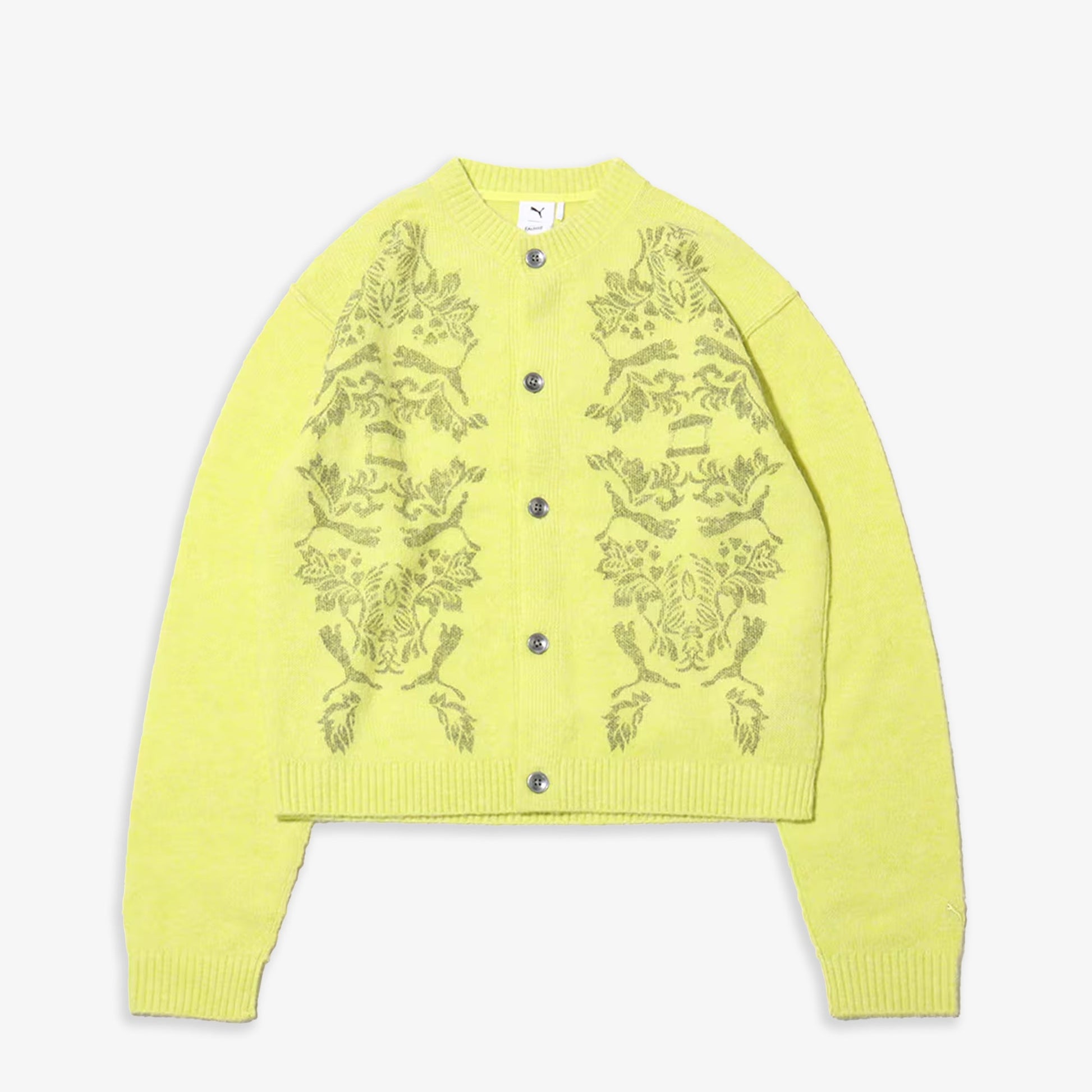 Puma | x ARIES KNITTED CARDIGAN { YELLOW/GREEN