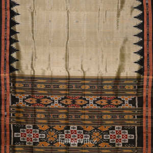 Cement Butta Design Odisha Handloom Silk Saree