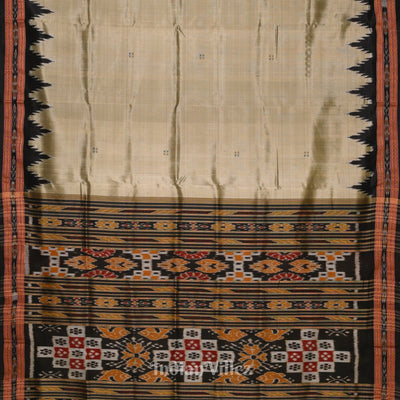 Cement Butta Design Odisha Handloom Silk Saree