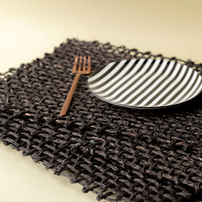 Brown - Kadam Haat Handmade Sabai Grass Table Mats (Set Of 6)