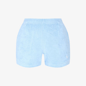 SPORTY & RICH | SRC TERRY SHORTS { SKY BLUE/WHITE