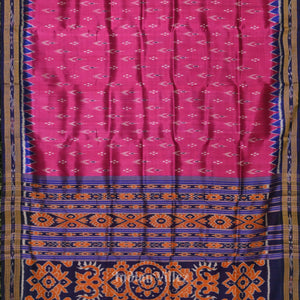 Majenta  Mayur Chandrika Khandua Silk Saree