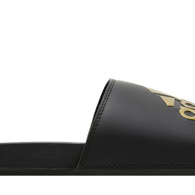 adidas Adilette Comfort Slides Core Black Gold Metallic