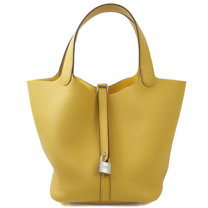 HERMÈS Picotin Lock MM Sun Clemence Palladium hardware