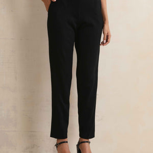 trueBrowns Black Woollen Pants
