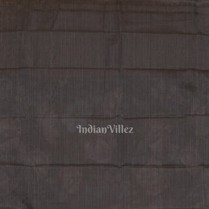 Black Pink Floral Digital Print Kanjivaram Silk Saree