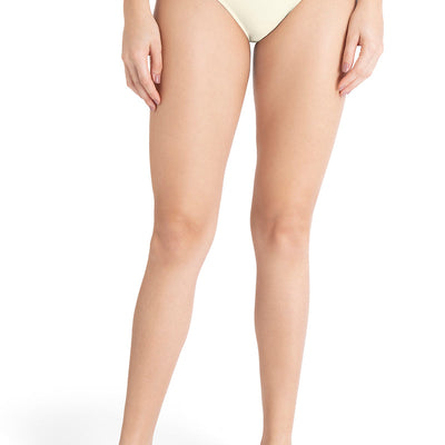 Casual Chic Three-Fourth Coverage Low Rise Bikini Panty - Whitesmoke-Cedar