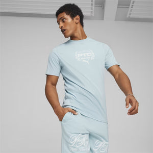 Puma | X PALM TREE CREW GRAPHIC T-SHIRT  { BLUE
