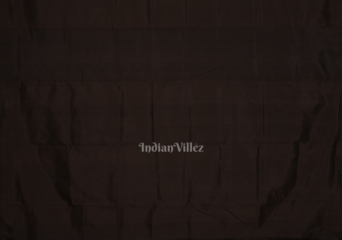 Black Jhoti Theme Contemporary Handloom Silk Saree