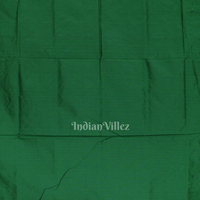 Purple Green Single Butta Design Odisha Ikat Bomkai Silk Saree