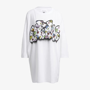 Adidas Originals | JEREMY SCOTT TEE DRESS  { WHITE