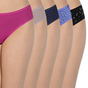 Assorted Low Rise Bikini Panties (Pack of 5)