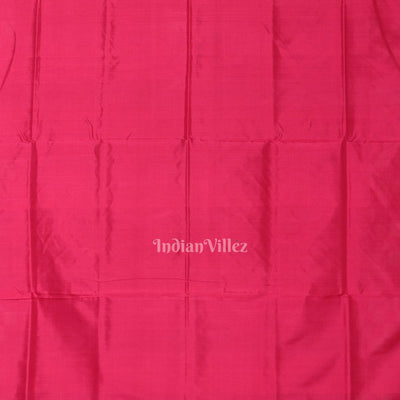 Rani Pink White Odisha Ikat Border Pasapali Sambalpuri Silk Saree