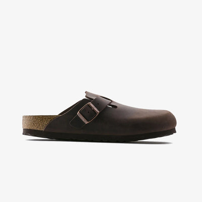 Birkenstock | BOSTON OILED LEATHER  { BROWN/HABANA