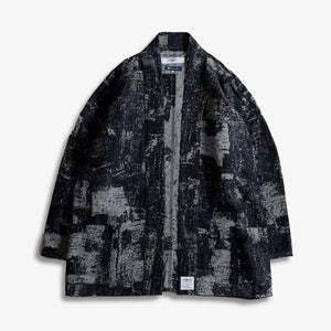 FDMTL | BORO HAORI JACKET { BLUE/GREY