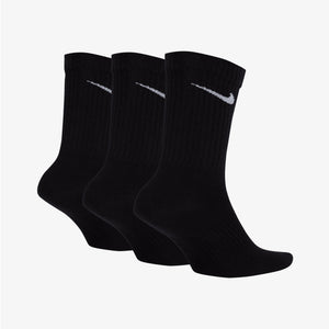 NIKE | PERFORMANCE LIGHTWEIGHT TRAINING CREW SOCKS (3 PAIRS) { BLACK/WHITE