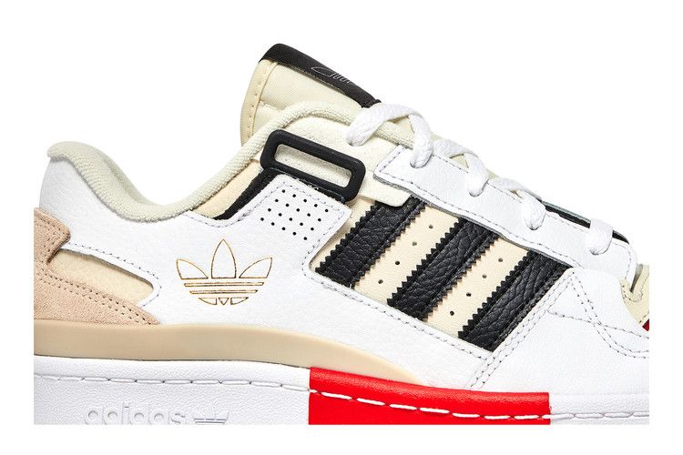adidas Forum Exhibit Low White Vivid Red