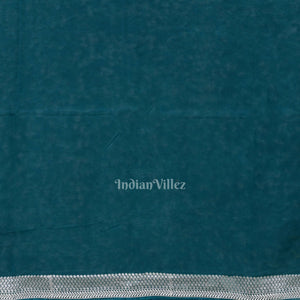 Rama Green Parsi Gara Floral Motif Hand Embroidered Saree