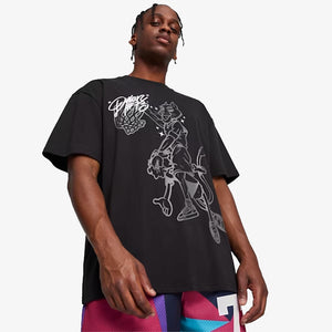 PUMA | DYLAN'S GIFT BASKETBALL T-SHIRT { BLACK