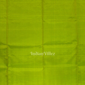 Parrot Green Pure Kanjivaram Soft Silk Saree