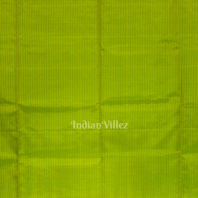 Parrot Green Pure Kanjivaram Soft Silk Saree