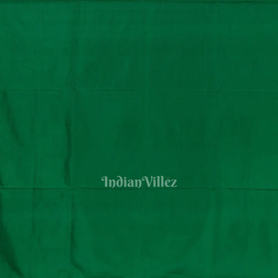 Green Tribal Theme Hand-Painted Pattachitra Saree