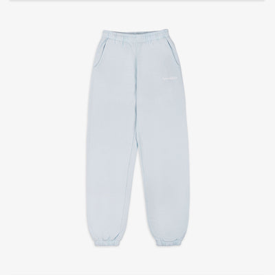 SPORTY & RICH | SERIF LOGO SWEATPANT { BABY BLUE/WHITE