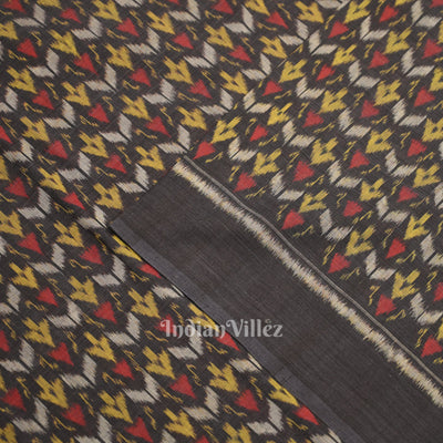 Multi Color Arrows Motif Sambalpuri Odisha Ikat Cotton Fabric