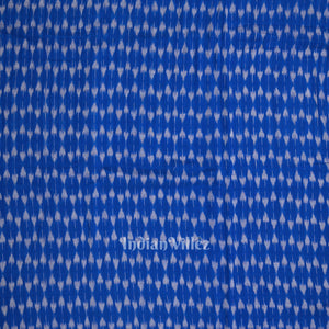 Blue Sambalpuri Odisha Ikat Cotton Fabric