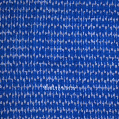 Blue Sambalpuri Odisha Ikat Cotton Fabric