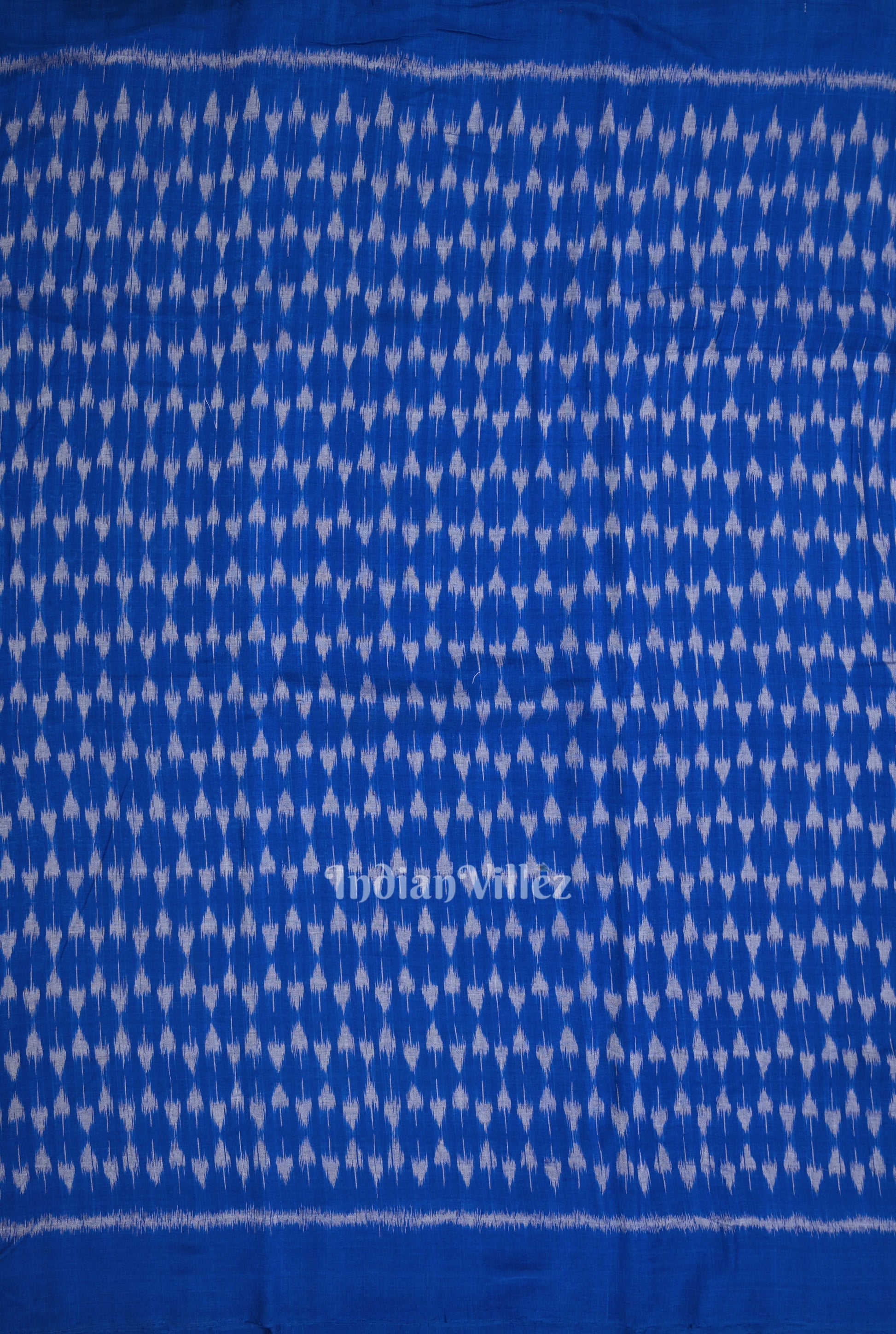 Blue Sambalpuri Odisha Ikat Cotton Fabric