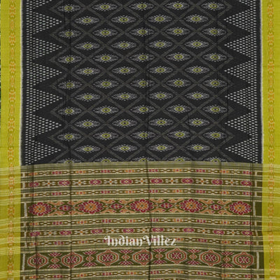Black Green Nabarangi Sambalpuri Cotton Saree